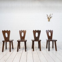 Ensemble de 4 chaises style Olavi Hanninen