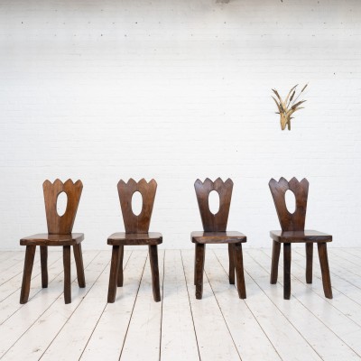 Ensemble de 4 chaises style Olavi Hanninen