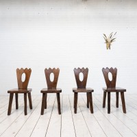 Ensemble de 4 chaises style Olavi Hanninen
