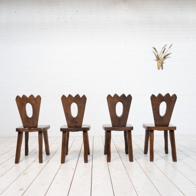 Ensemble de 4 chaises style Olavi Hanninen