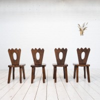 Ensemble de 4 chaises style Olavi Hanninen