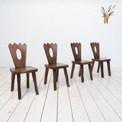 Ensemble de 4 chaises style Olavi Hanninen
