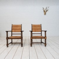 Paire de fauteuils style Charles DUDOUYT FRANCE 1940