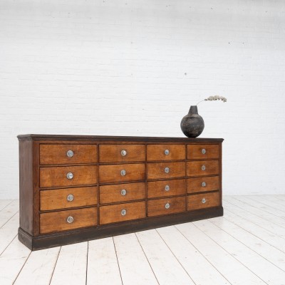 Oak cabinet with drawers