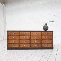 Oak cabinet with drawers