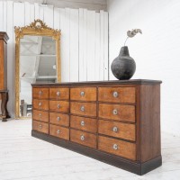 Oak cabinet with drawers