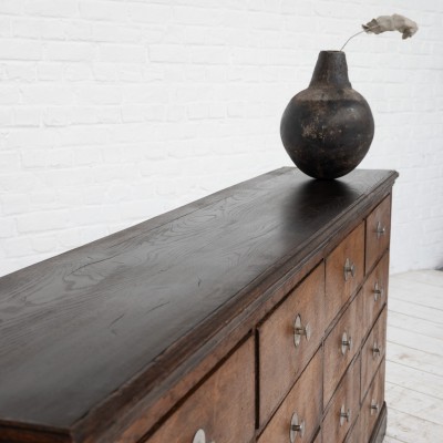 Oak cabinet with drawers