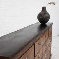 Oak cabinet with drawers