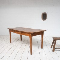 Farmhouse table with spindle legs, early 20th century