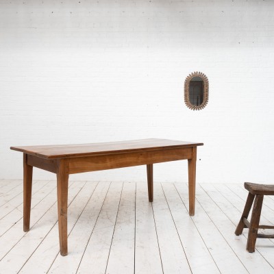 Farmhouse table with spindle legs, early 20th century
