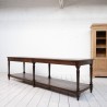 Impressive oak draper's table, France 1920