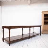Impressive oak draper's table, France 1920