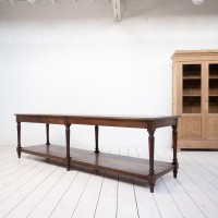 Impressive oak draper's table, France 1920