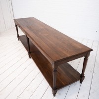 Impressive oak draper's table, France 1920