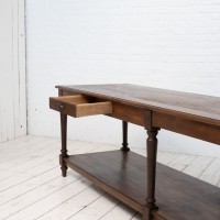 Impressive oak draper's table, France 1920