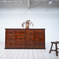 Wooden haberdashery cabinet, 1900 France