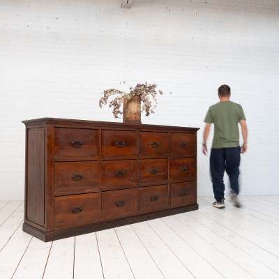 Wooden haberdashery cabinet, 1900