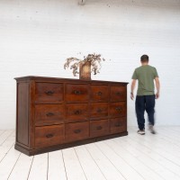 Wooden haberdashery cabinet, 1900