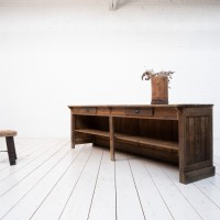 Large  French trading counter, late 19th century