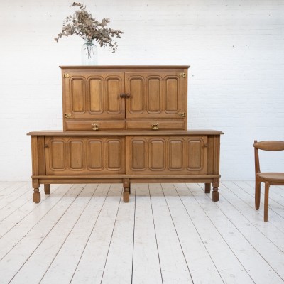 GUILLERME et CHAMBRON sideboard France c.1960 Furniture proposed by ECLECTIQUE ANTIQUE dealer.