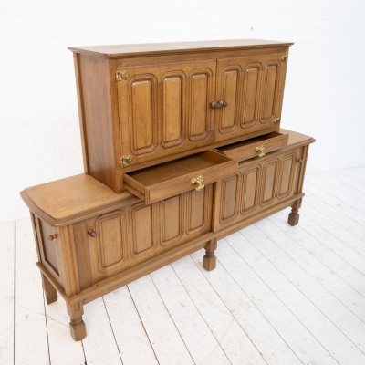 GUILLERME et CHAMBRON oak sideboard Furniture proposed by ECLECTIQUE ANTIQUE dealer.