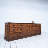 French cabinet with drawers and sliding doors c. 1930