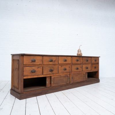 French cabinet with drawers and sliding doors c. 1930