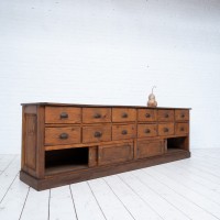 French cabinet with drawers and sliding doors c. 1930