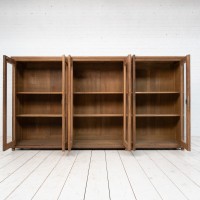 Grande vitrine en chêne, début 20ème