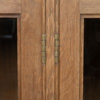 Grande vitrine en chêne, début 20ème