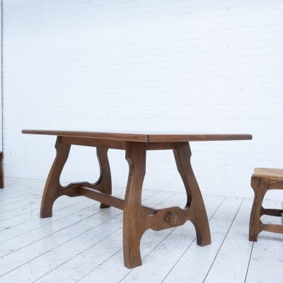 Table en chêne 1950
