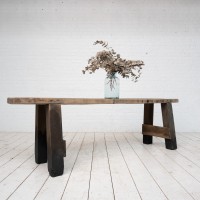 Console primitive hêtre et chêne