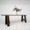 Console primitive hêtre et chêne