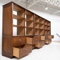 Large oak grocery cabinet, 1920