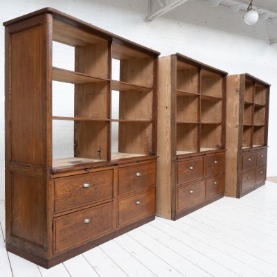 Large oak grocery cabinet, 1920