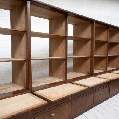 Large oak grocery cabinet, 1920
