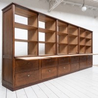 Large oak grocery cabinet, 1920