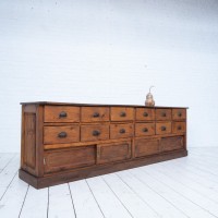French cabinet with drawers and sliding doors c. 1930