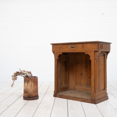 Comptoir en bois vers 1900