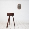 Table d'appoint brutaliste en bois, 19ème