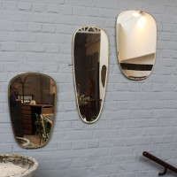 Series of asymmetrical mirrors vintage