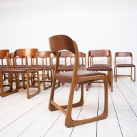 1 to 20 BAUMANN Traineau chairs, 1970