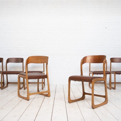 1 to 20 BAUMANN Traineau chairs, 1970