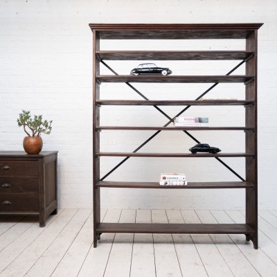 Ancienne étagère en bois, début 20ème