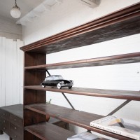 Ancienne étagère en bois, début 20ème