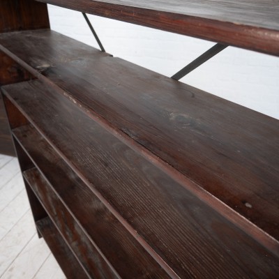 Ancienne étagère en bois, début 20ème