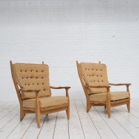 Paire de fauteuils GUILLERME et CHAMBRON France VERS 1960