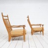Paire de fauteuils GUILLERME et CHAMBRON France VERS 1960