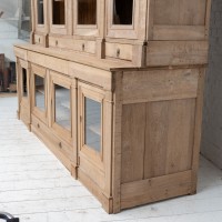 Imposante vitrine en chêne, XIXème