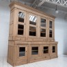 Imposante vitrine en chêne, XIXème